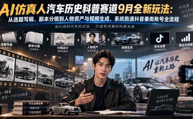 【精】略懂car·AI仿真人汽车科普教学,2 节系统课程