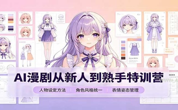 AI漫剧从新人到熟手特训营:剧本分镜创作,提示词模板,人物设定与工具资源