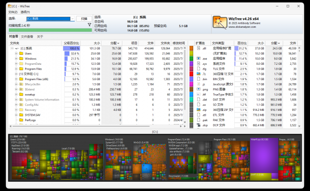 WizTree磁盘分析工具v4.30便携版