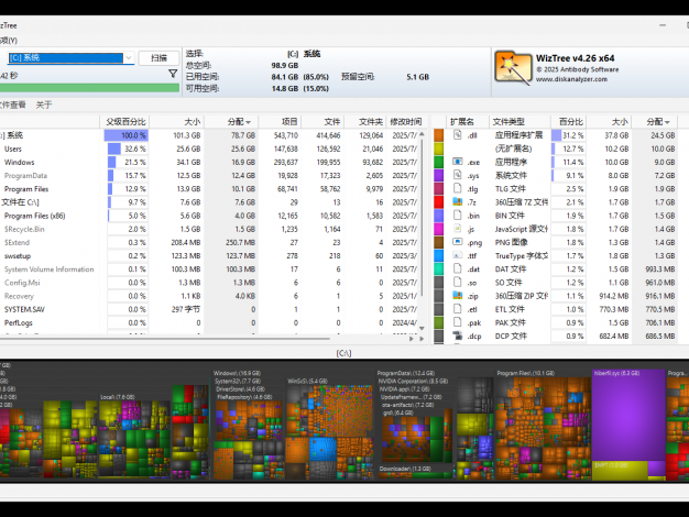 WizTree磁盘分析工具v4.30便携版